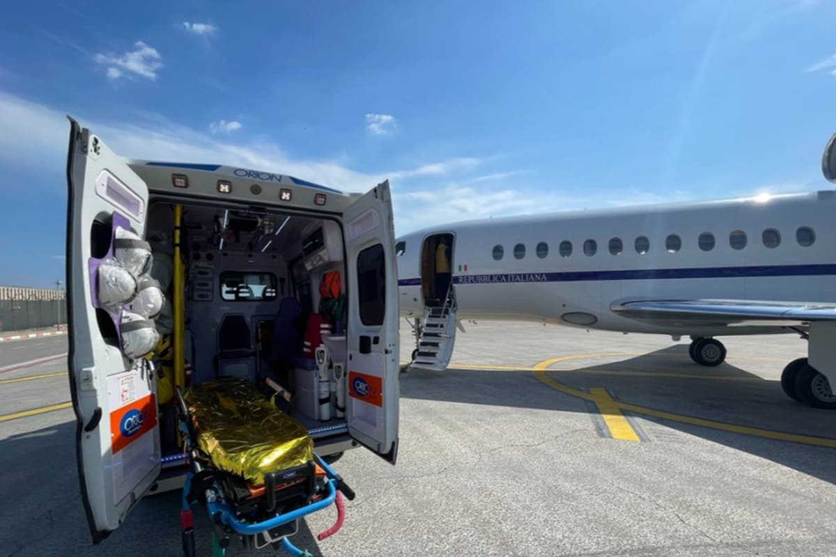 Bimba di 2 anni trasportata da un volo dell’aeronautica da Catania a Roma