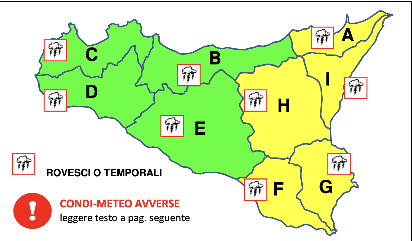Galleria foto 'Ancora maltempo in Sicilia, allerta gialla lunedì 10 febbraio sull’Isola: ecco dove' - foto 1