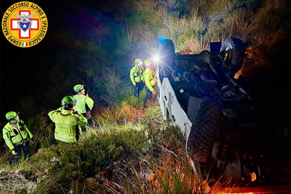 Paura nella notte a Montelepre, fuoristrada con una coppia di turisti tedeschi finisce in una scarpata