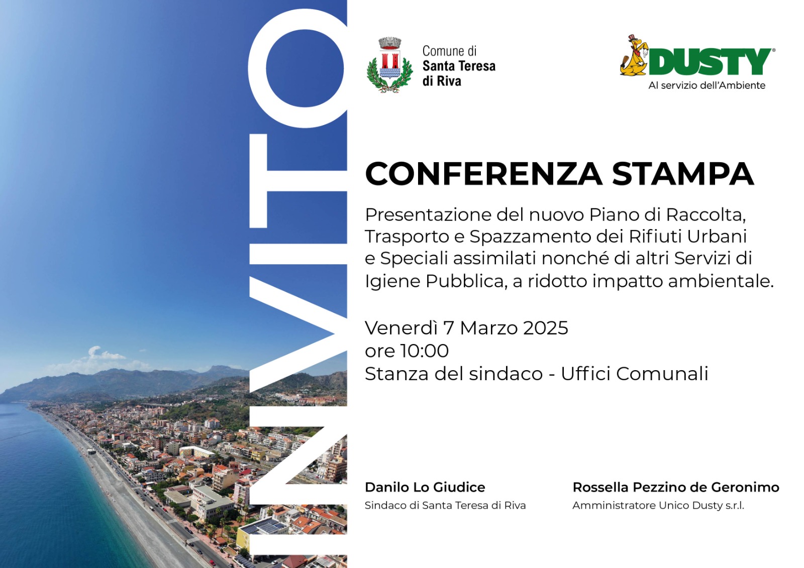 Raccolta rifiuti, a Santa Teresa di Riva parte la nuova gestione Dusty