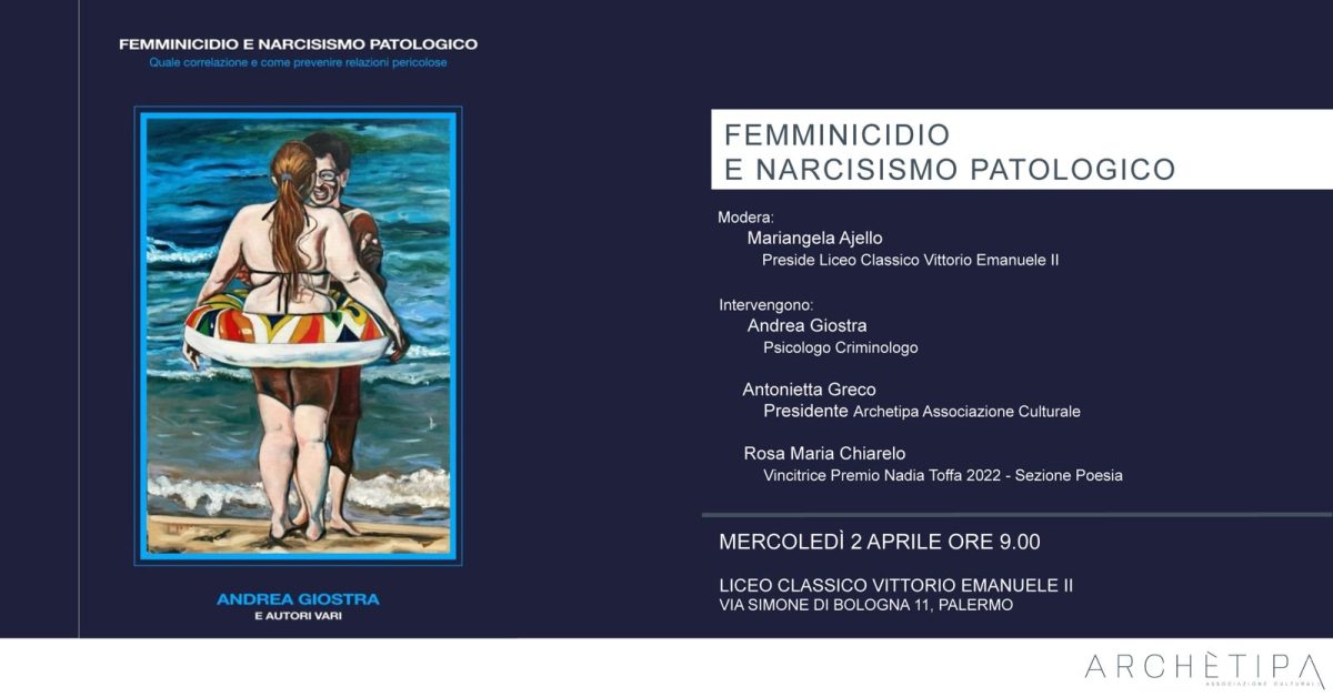 Al Liceo Classico Vittorio Emanuele II l’Associazione Culturale Archetipa presenta Femminicidio e Narcisismo Patologico… Al Liceo Classico Vittorio Emanuele II l’Associazione Culturale Archetipa presenta Femminicidio e Narcisismo Patologico…
