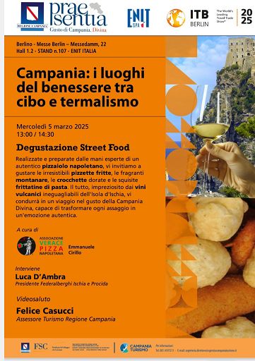 Turismo, Regione Campania protagonista alla ITB di Berlino