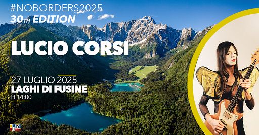 Lucio Corsi al No Borders Music Festival, il 27 luglio