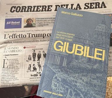 Libri, esce con il Corriere della Sera “Giubilei” di Marco Galluzzo