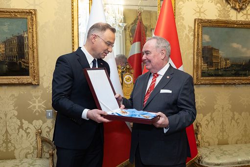Presidente polacco Duda incontra Gran Maestro Ordine Malta, Dunlap