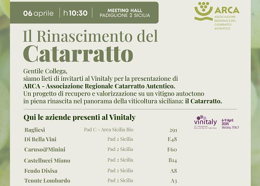 L’Associazione per il Catarratto autentico (Arca) debutta a Vinitaly