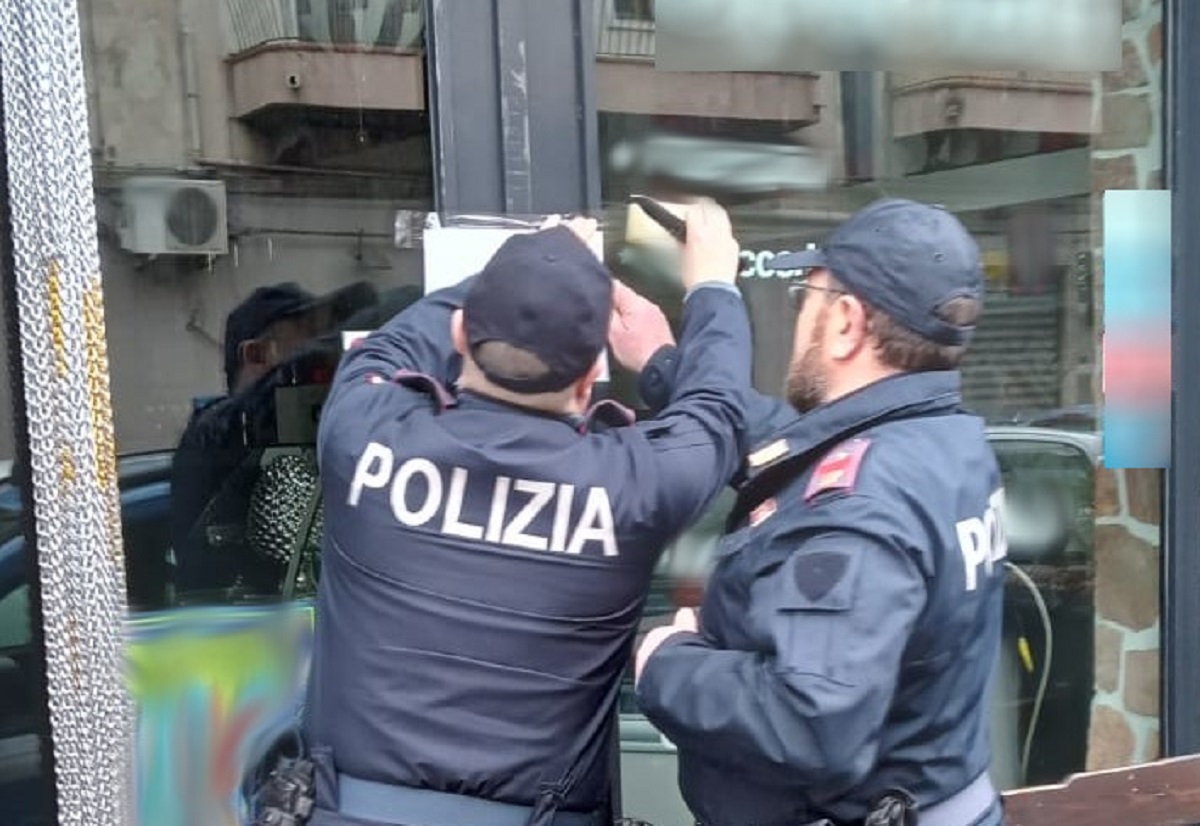Sospesa per sette giorni l’attività di un bar nel Catanese, era abituale ritrovo di pregiudicati