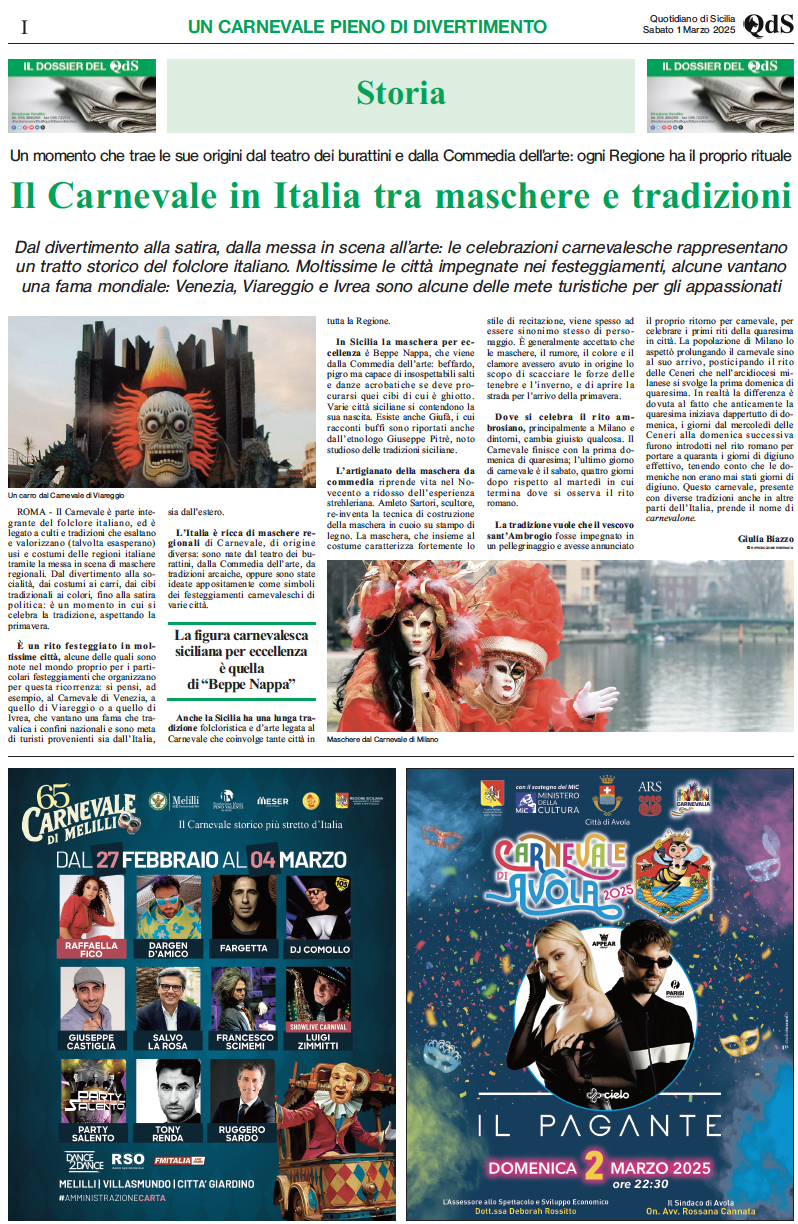 Dossier Carnevale 2025