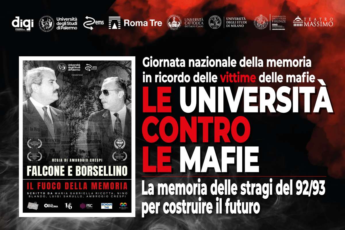 “Il fuoco della memoria delle stragi del 1992/1993”, l’evento delle Università di Palermo, Roma, Milano e Firenze