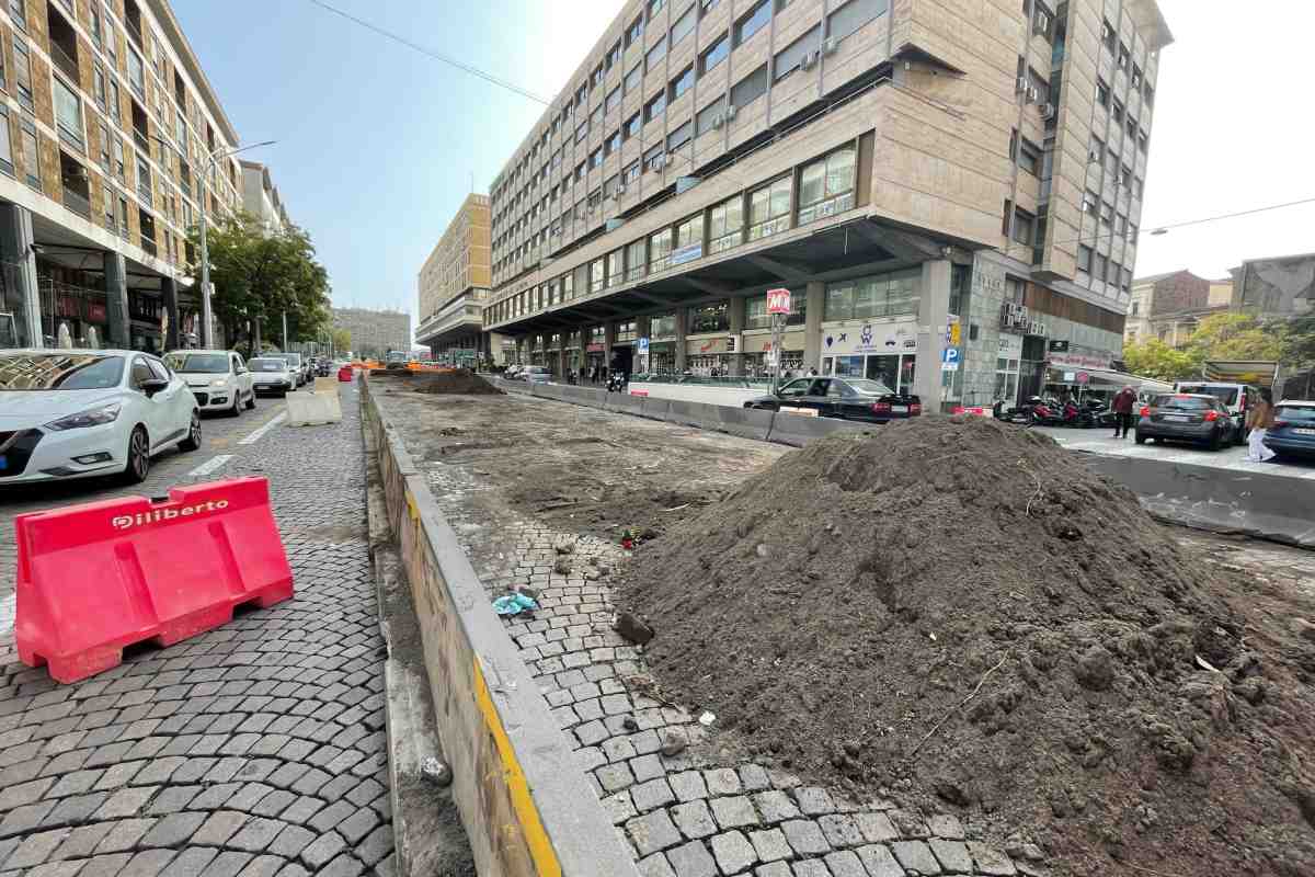 FOTO | Rigenerazione in chiave green, i lavori in Corso Sicilia a Catania