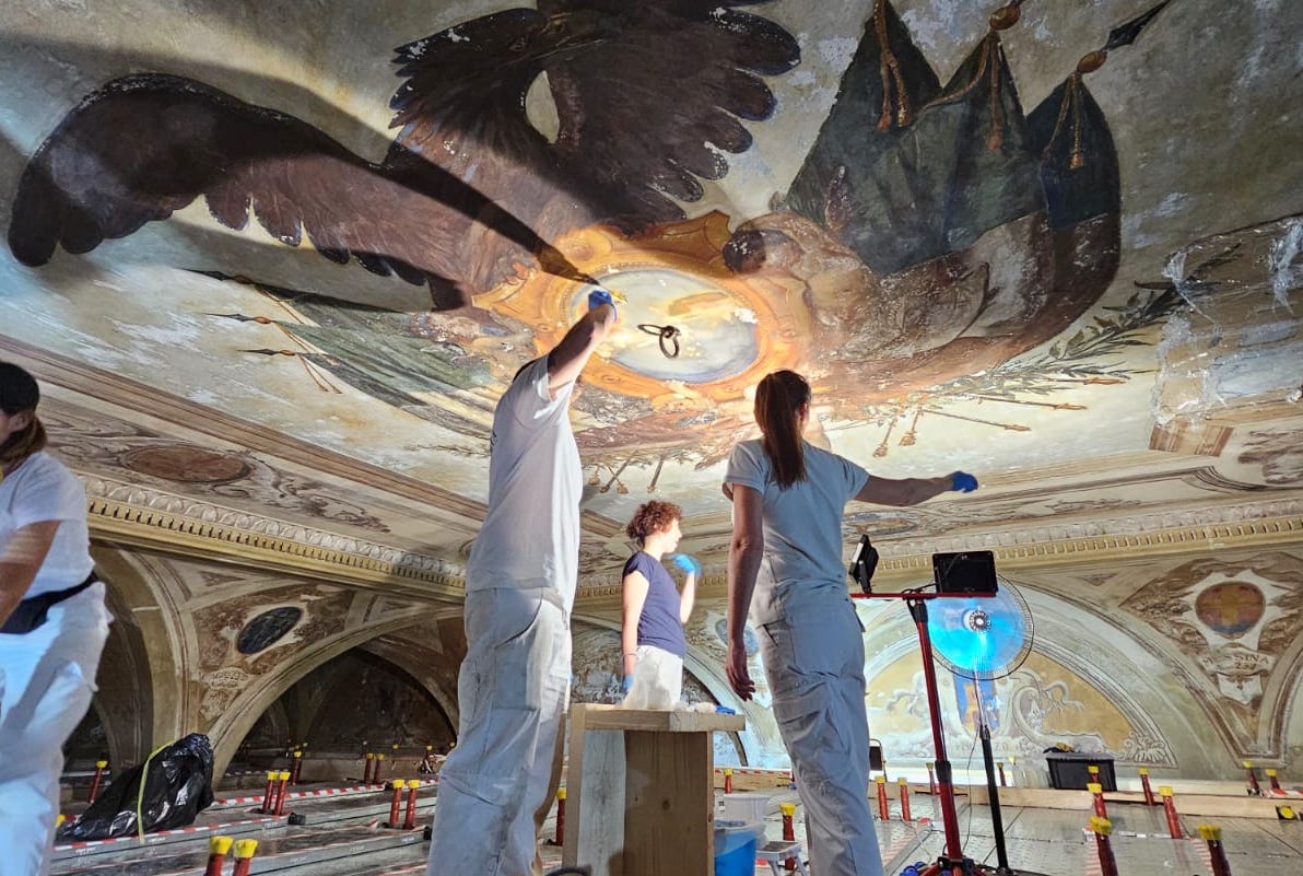 FOTO | Ecco come sarà la nuova stazione centrale di Palermo: i lavori e il restauro degli affreschi
