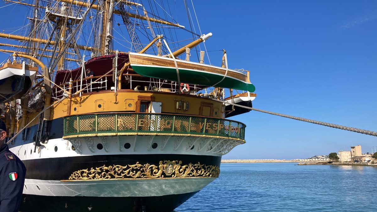 VIDEO e FOTO | La nave Amerigo Vespucci a Porto Empedocle, il sindaco Martello: “Un grande orgoglio per noi”