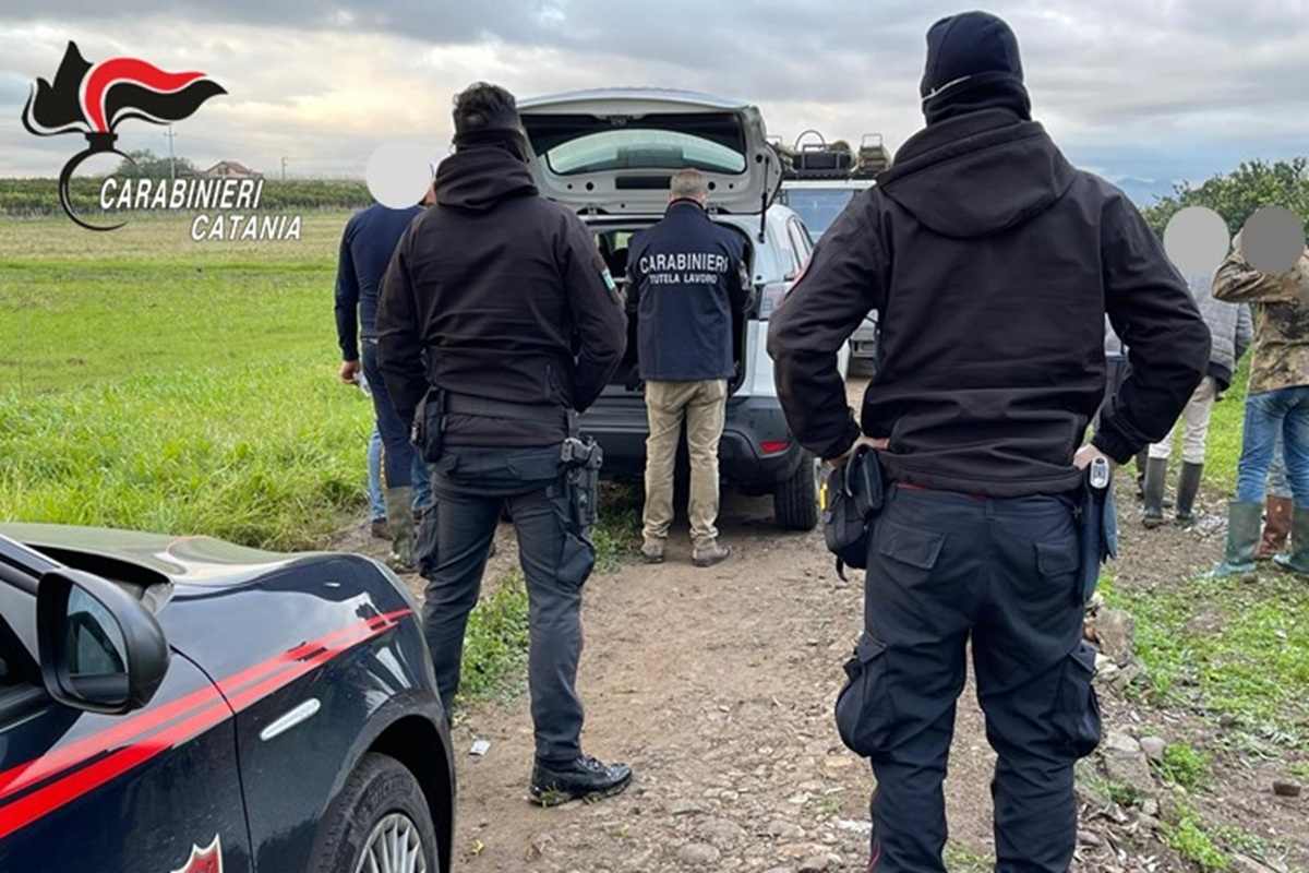 Lavoratori minacciati, umiliati, pagati una miseria: blitz anti-caporalato nel Catanese