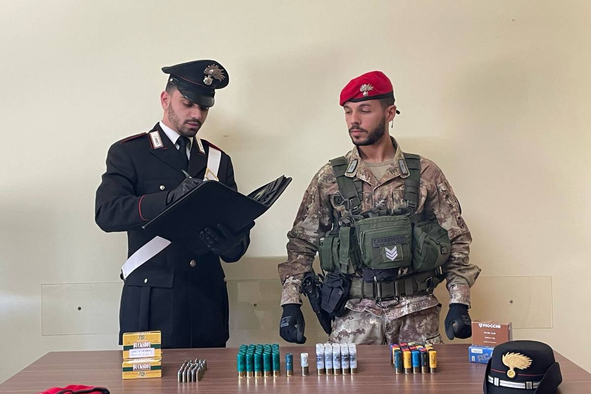 Trovate 200 cartucce in un casolare a Mazzarino, denunciato 59enne