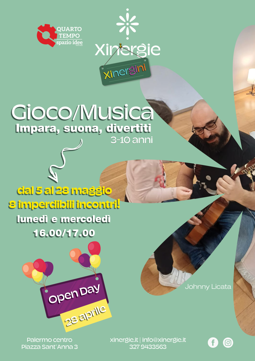 Doppio appuntamento gratuito per Xinergie a Palermo Doppio appuntamento gratuito per Xinergie a Palermo