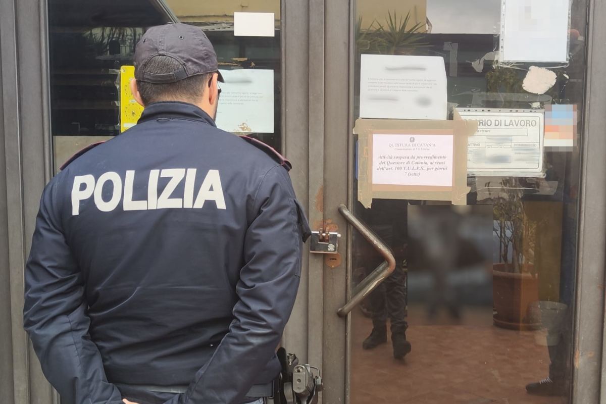 Chiuso un chiosco-bar a San Giorgio a Catania: era luogo di ritrovo di pregiudicati