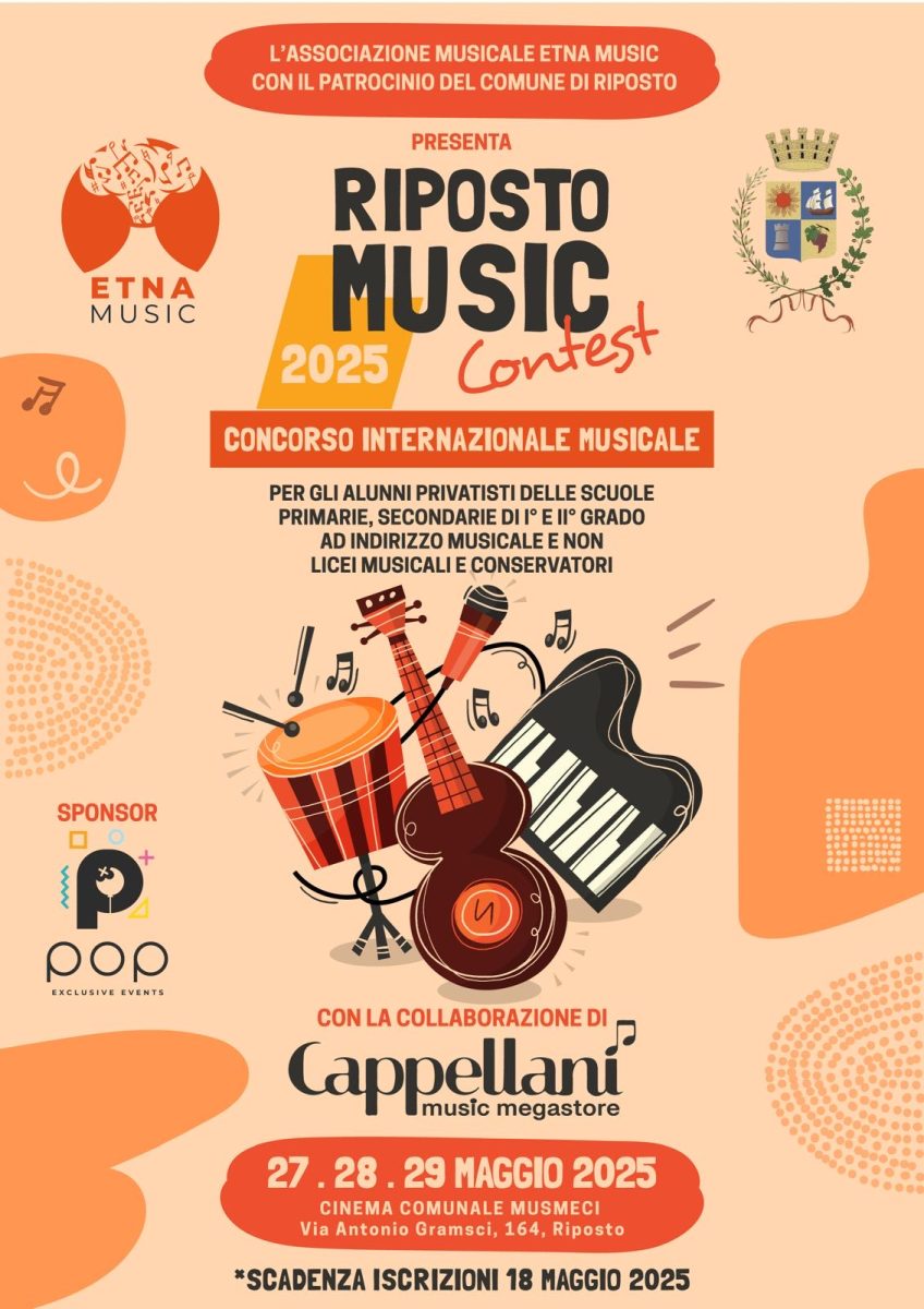 Al via  il ‘Riposto Music Contest 2025’. Martedì 27 maggio inizia la kermesse con iscritti da tutta l’isola