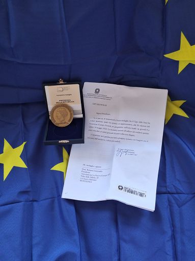 Al Ventotene Europa Festival la medaglia del Presidente della Repubblica Al Ventotene Europa Festival la medaglia del Presidente della Repubblica
