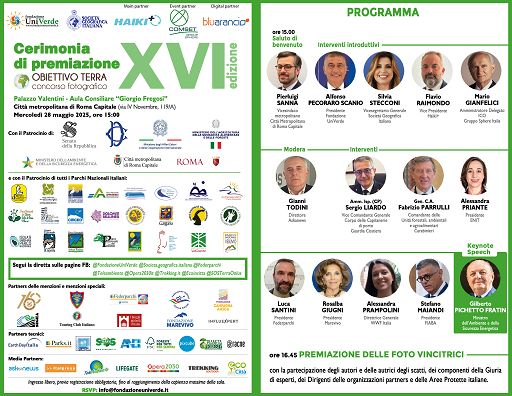 Concorso “Obiettivo Terra” 2025, il 28 maggio cerimonia di premiazione