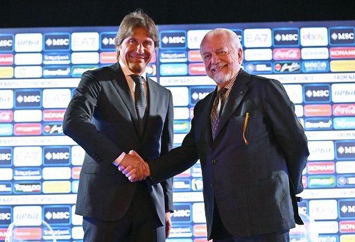 Calcio, De Laurentiis, addio a Conte: “Gli auguro altri successi”