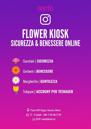 Instagram inaugura a Milano il suo primo temporary Flower Kiosk
