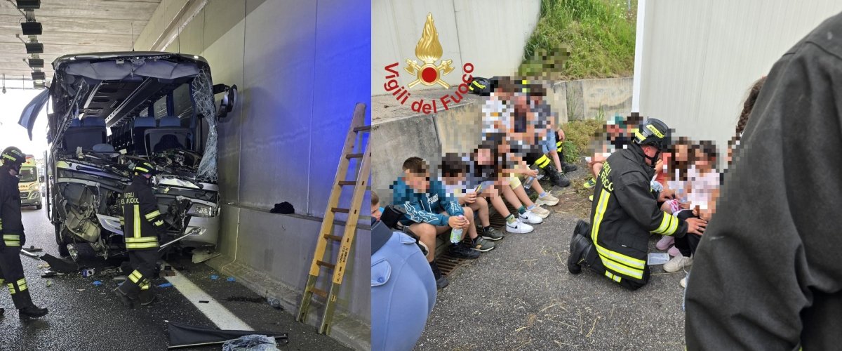 VIDEO | Devastante scontro tir-pullman scolastico: morta maestra, feriti due bimbi