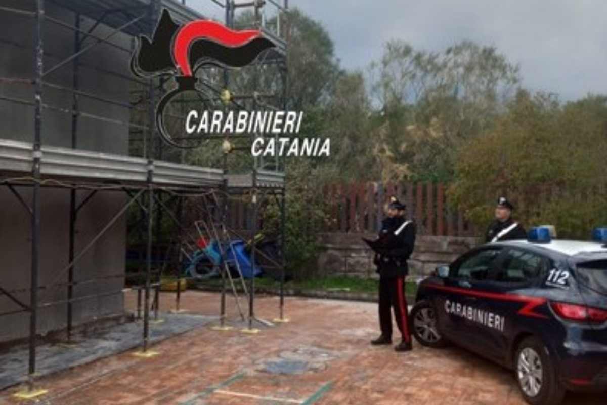 Furto all’interno di un cantiere edile del catanese: bloccato il ladro in fuga