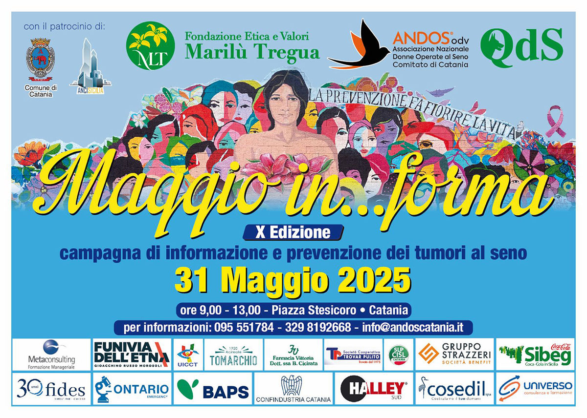 Sabato 31 maggio a Catania mammografie gratuite con Maggio in…forma 2025