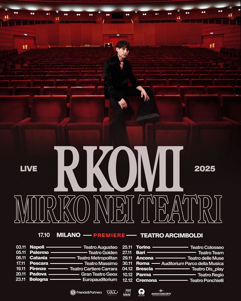 Annunciato il tour di Rkomi “Mirko nei teatri” per l’autunno