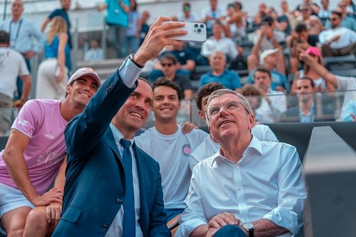 Padel, Bach (Cio) al Foro Italico: Impressionato da crescita sport