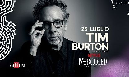 Giffoni55, il 25 luglio arriva Tim Burton e incontra i giurati