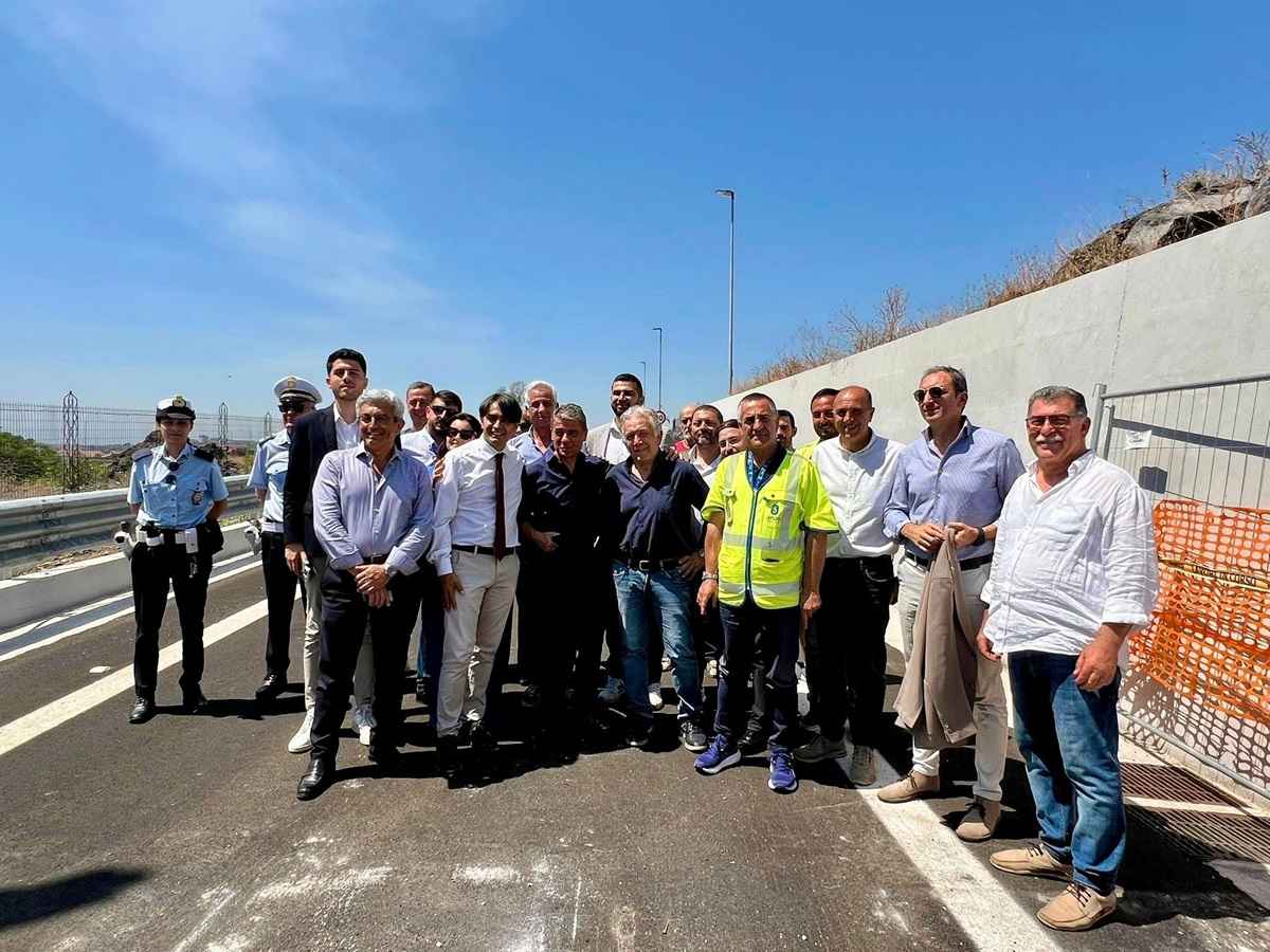 Catania, aperto ufficialmente il nuovo svincolo sulla tangenziale in entrata da Misterbianco
