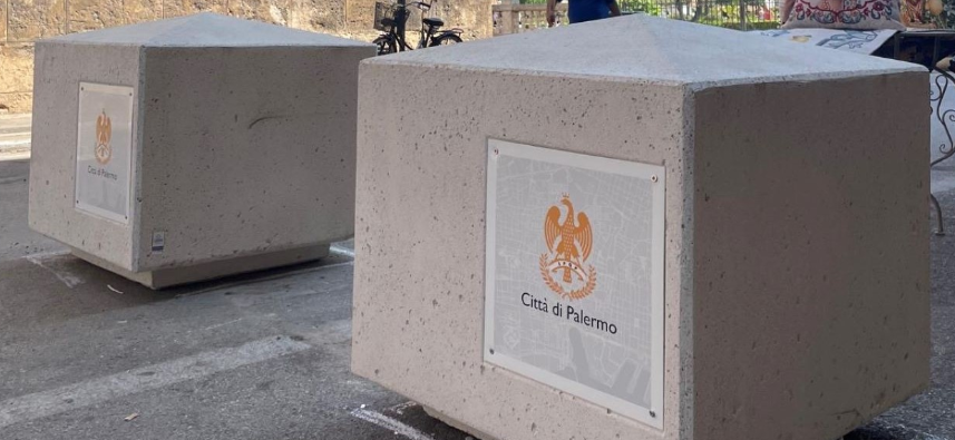 Palermo, nuovi dissuasori antiterrorismo a protezione delle aree pedonali del centro storico