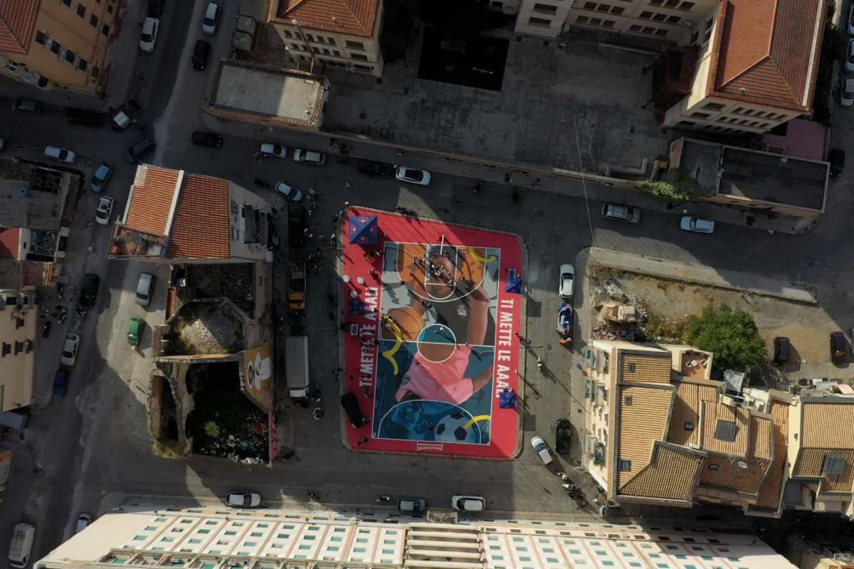Palermo, inaugurato il nuovo campo polifunzionale che tiene viva la legacy di Red Bull Half Court