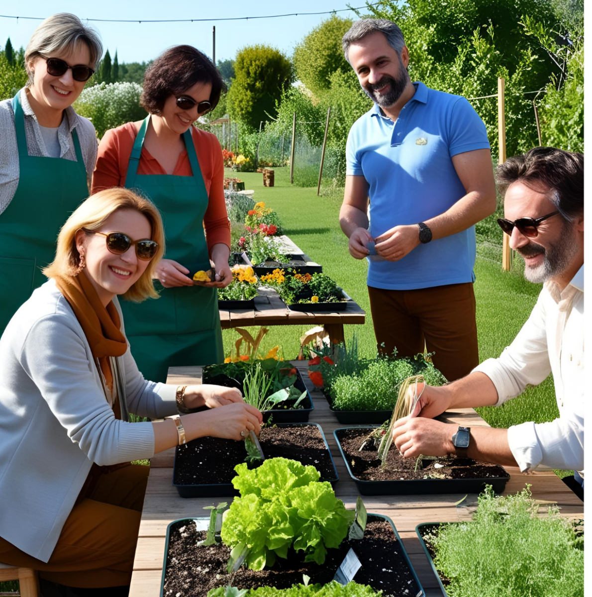 laboratori gratuiti di giardinaggio, pittura, mimo e teatro per adulti da Elementi Creativi con il progetto Scelgo il Gioco che fa bene alla salute