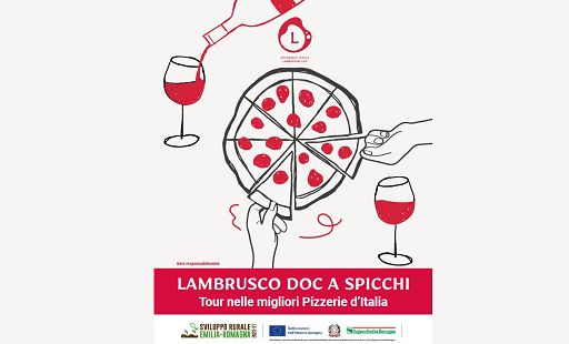 Vino, Lambrusco e pizza si sposano nel tour “Lambrusco Doc a spicchi”