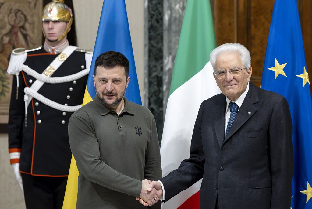 Ucraina, Zelensky al Quirinale da Mattarella mercoledì alle 16
