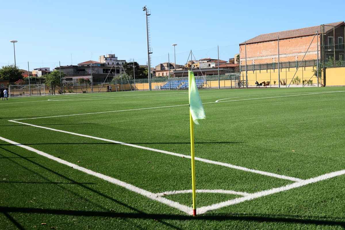 FOTO | Picanello, riconsegnato il nuovo campo sportivo di via Velletri