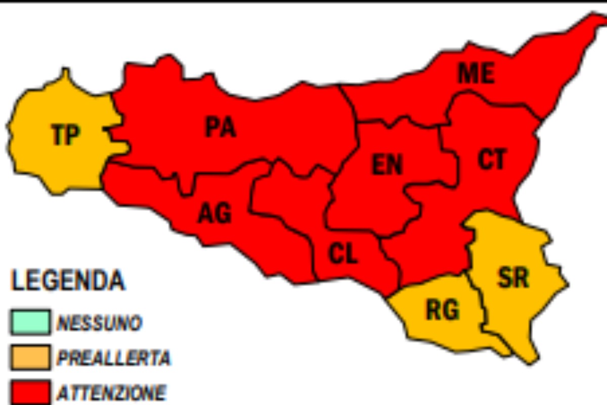 Allerta incendi in Sicilia: bollino rosso in sei province dell’Isola