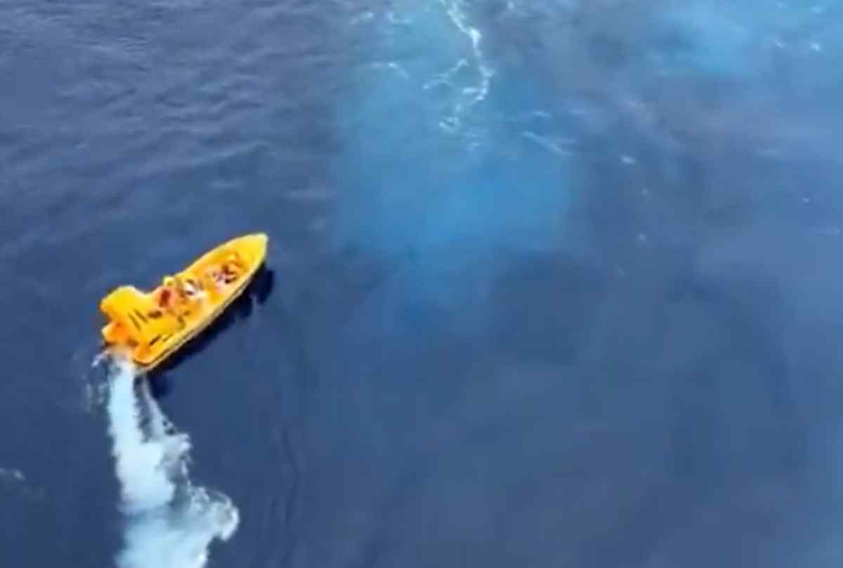VIDEO | La figlia cade in mare dalla crociera, il padre si tuffa e la salva