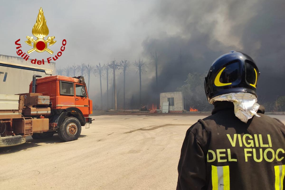 FOTO e VIDEO | Pomeriggio di paura a Catania, le fiamme minacciano capannoni e attività: ecco dove