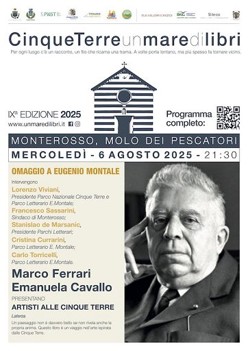 Anniversario Montale, mercoledì anteprima nuovo volume “Artisti alle Cinque Terre”