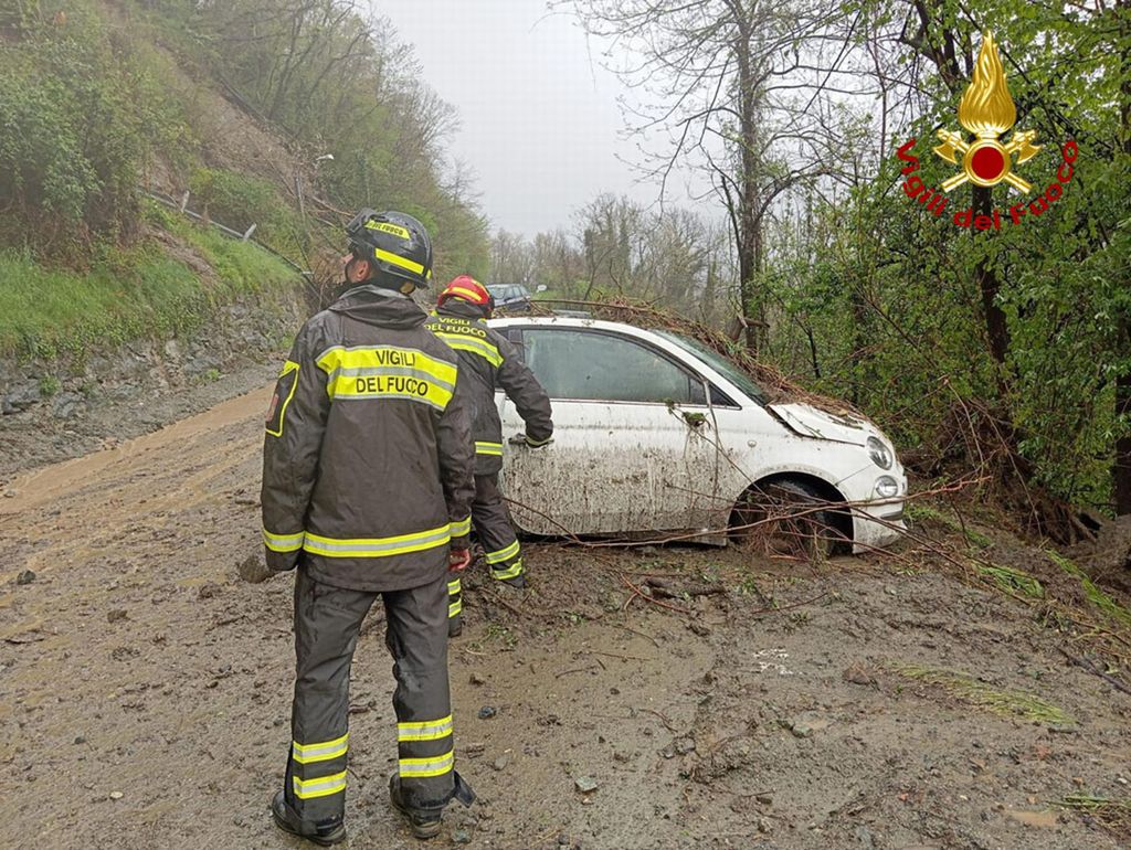 Nubifragio sulla Romagna. Albero sui binari, treno evacuato
