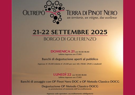 ’Oltrepò: terra di Pinot Nero’: 21 e 22 settembre focus su Blanc de Noirs