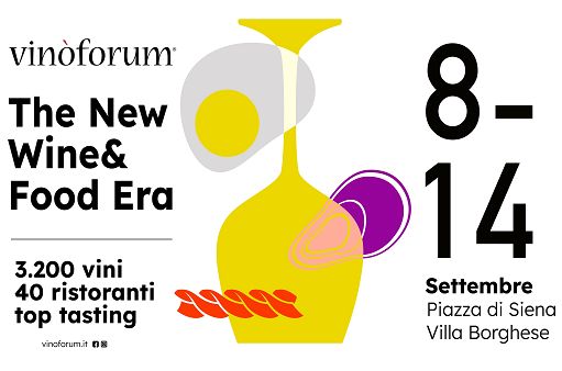 ”Vinòforum 2025″ dall’8 al 14 settembre in Piazza di Siena a Roma