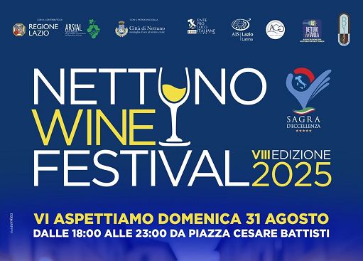 Vino, “Nettuno Wine Festival” torna il 31 agosto con ottava edizione