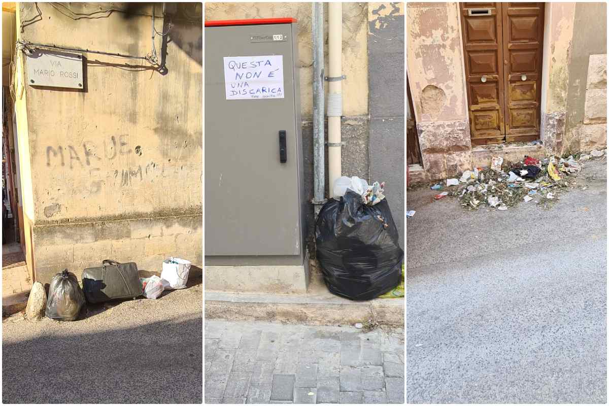 FOTO | Centro storico di Ragusa, spazzatura e inciviltà: “Una discarica a cielo aperto”