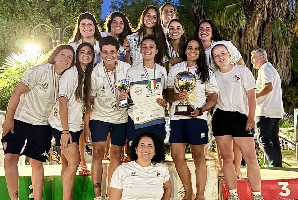 La Canottieri Jonica campione d’Italia di canoa polo femminile