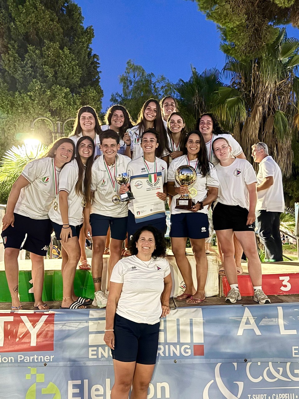 La Canottieri Jonica campione d’Italia di canoa polo femminile