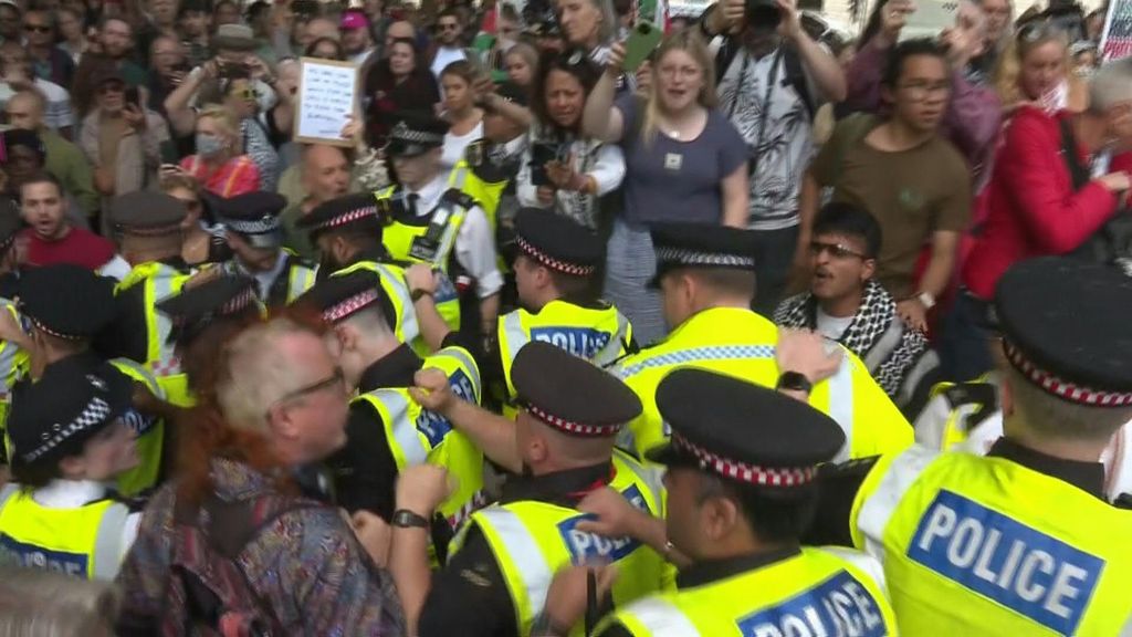 M.O., polizia di Londra arresta manifestanti pro Palestine Action